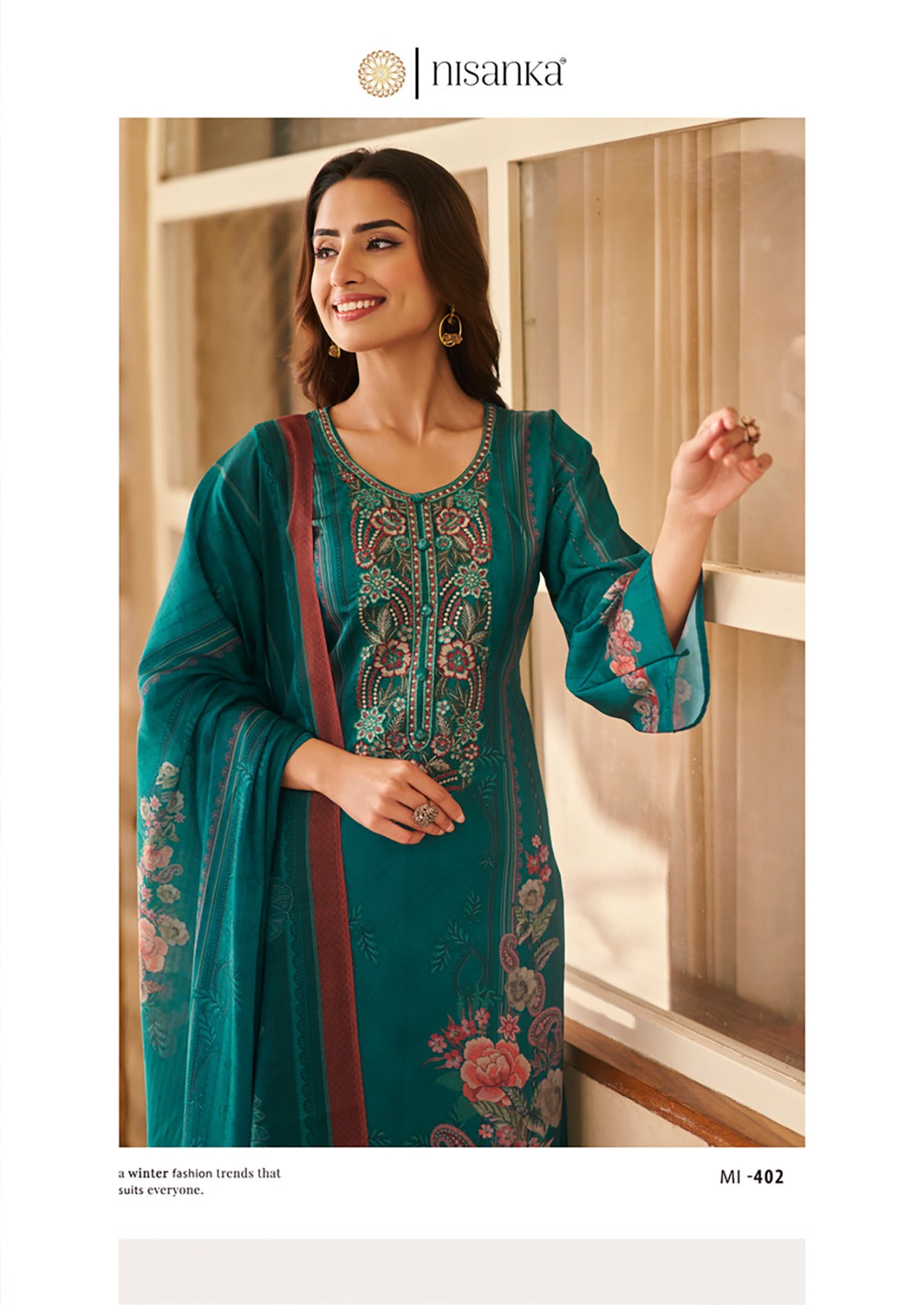 Miraal Nisanka Lawn Karachi Salwar Suits Wholesaler Ahmedabad