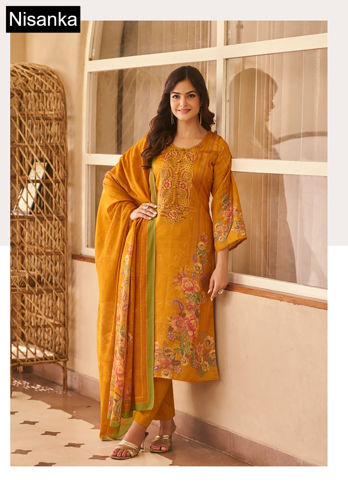 Miraal Nisanka Lawn Karachi Salwar Suits Wholesaler Ahmedabad