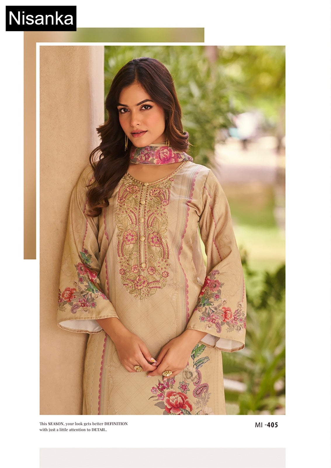 Miraal Nisanka Lawn Karachi Salwar Suits Wholesaler Ahmedabad