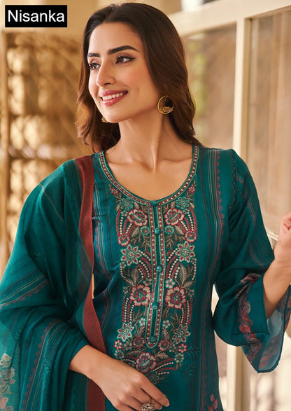 Miraal Nisanka Lawn Karachi Salwar Suits Wholesaler Ahmedabad