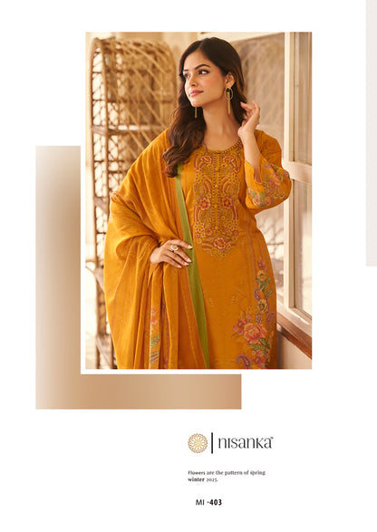 Miraal Nisanka Lawn Karachi Salwar Suits Wholesaler Ahmedabad