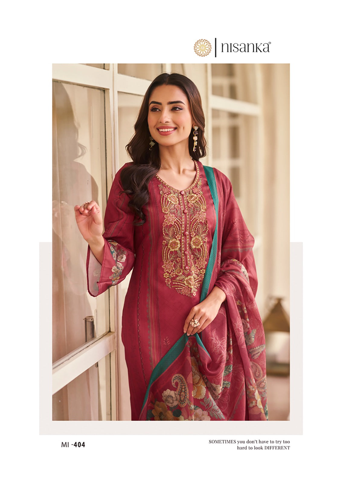 Miraal Nisanka Lawn Karachi Salwar Suits Wholesaler Ahmedabad
