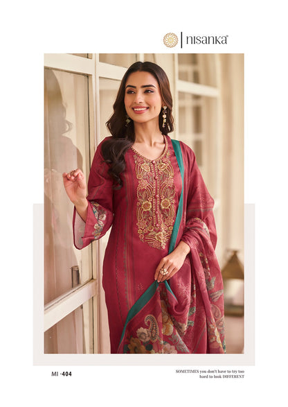 Miraal Nisanka Lawn Karachi Salwar Suits Wholesaler Ahmedabad