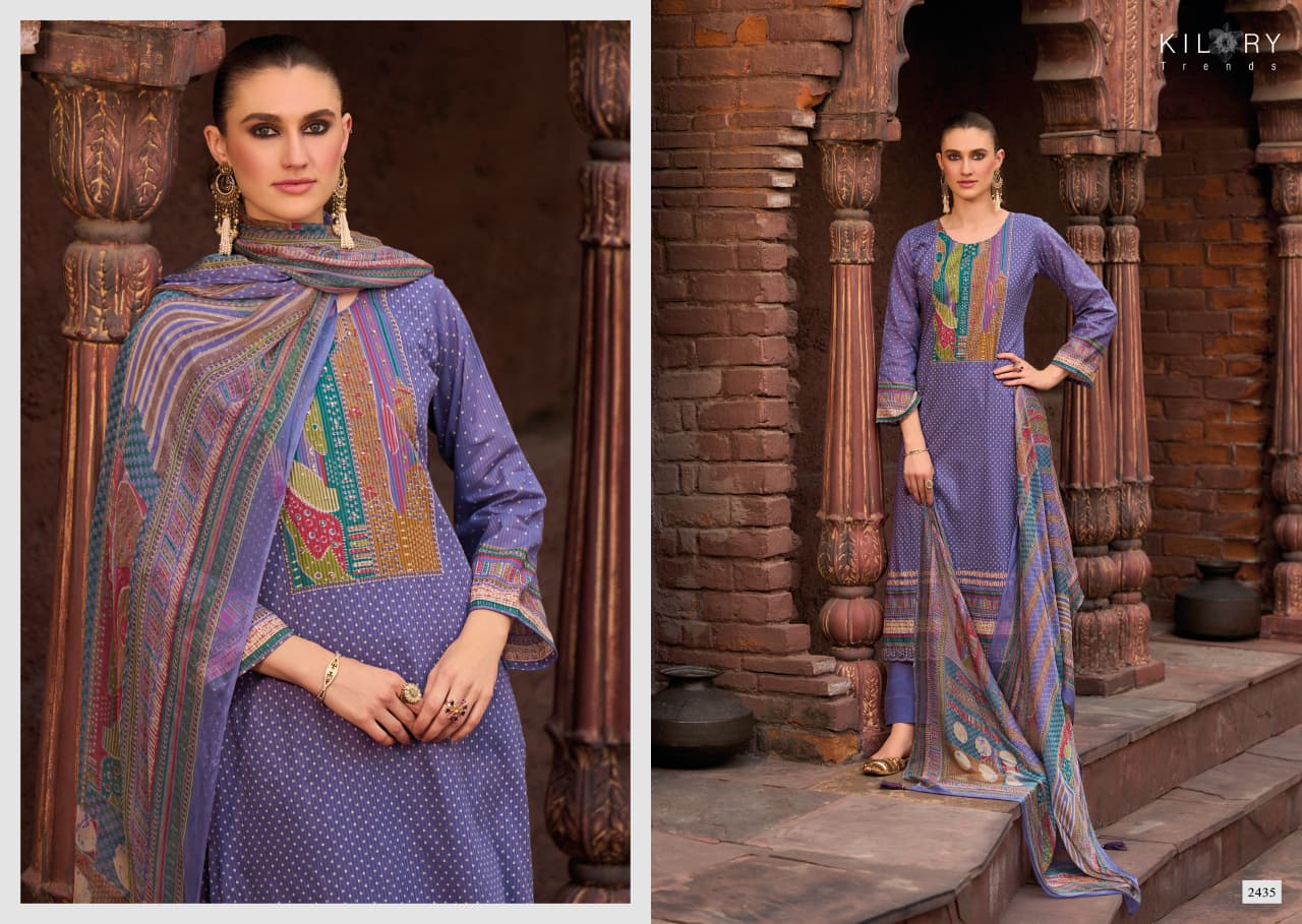 Miraas Kilory Lawn Cotton Pant Style Suits Supplier India