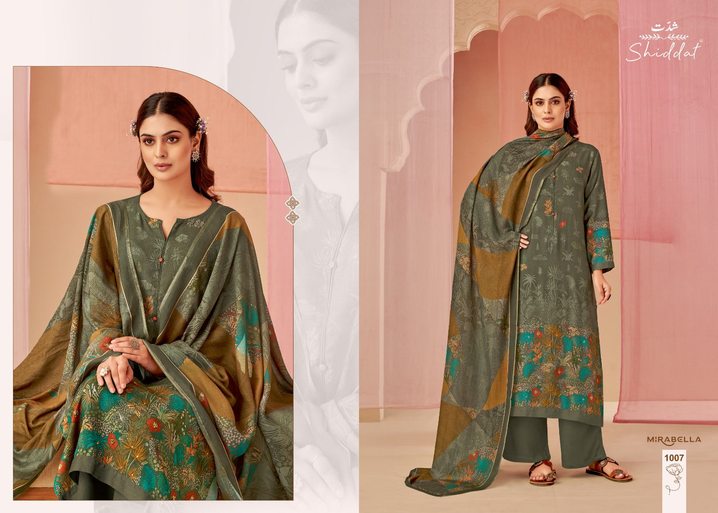 Mirabella Esta Shiddat Pashmina Suits Exporter India