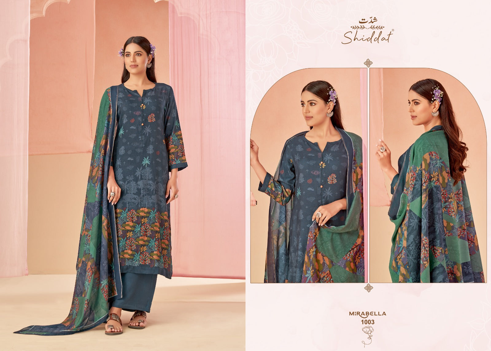 Mirabella Esta Shiddat Pashmina Suits Exporter India