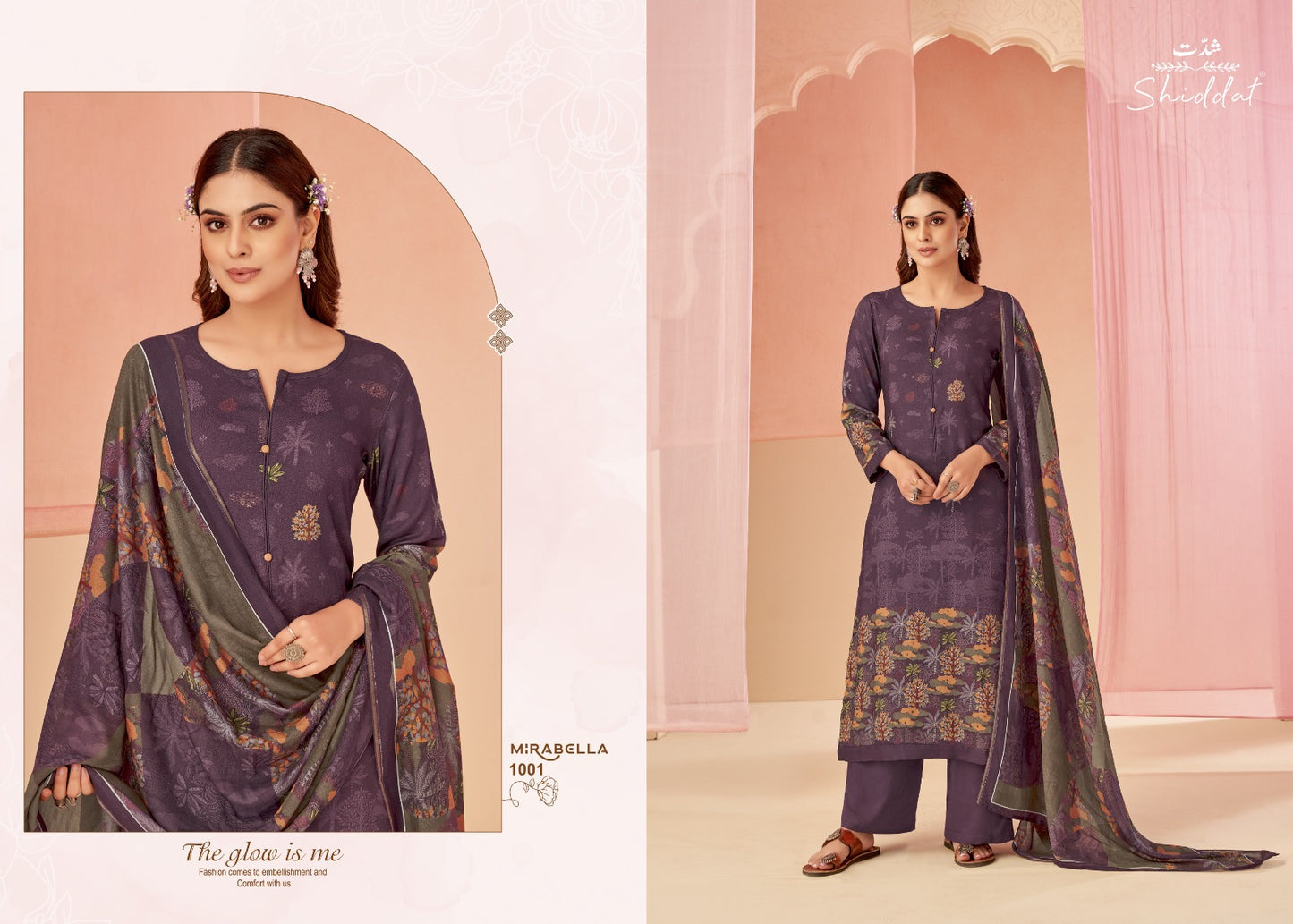 Mirabella Esta Shiddat Pashmina Suits Exporter India