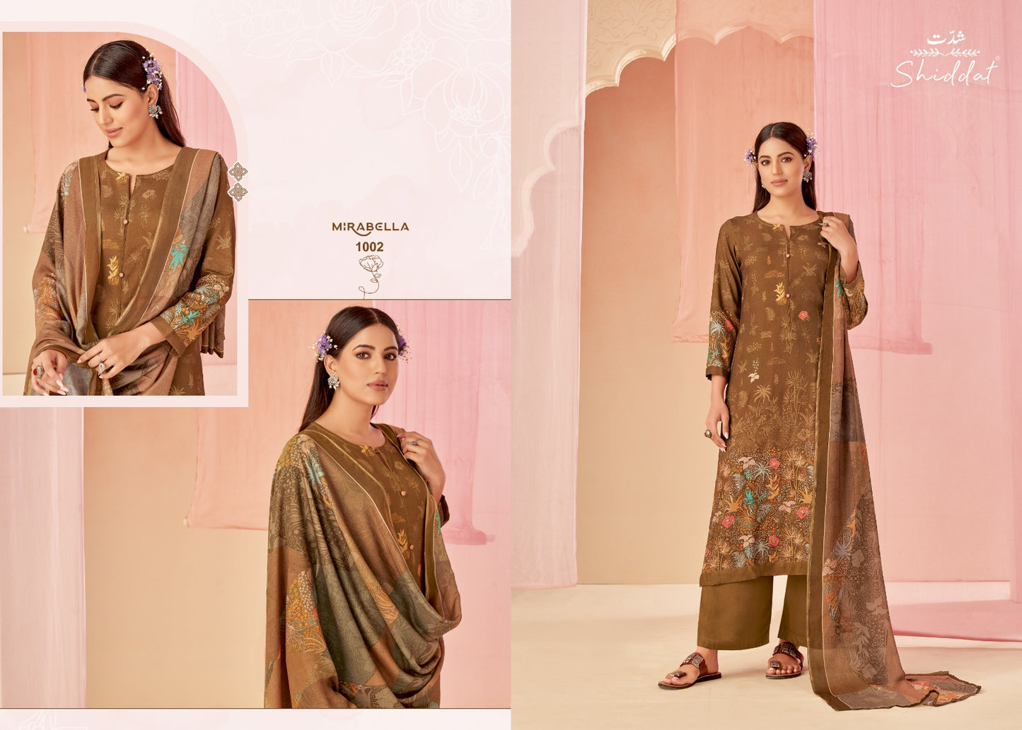 Mirabella Esta Shiddat Pashmina Suits Exporter India