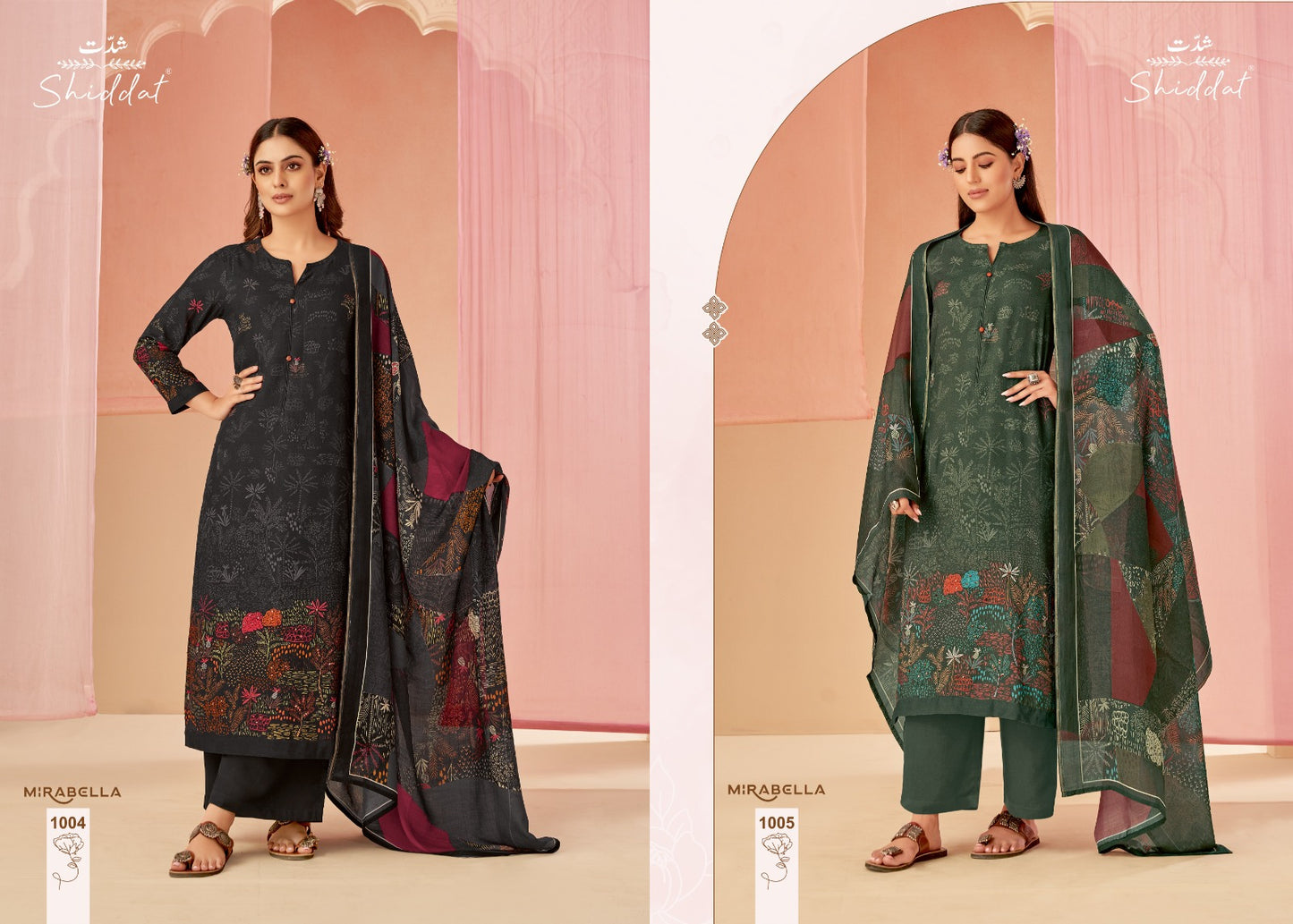 Mirabella Esta Shiddat Pashmina Suits Exporter India