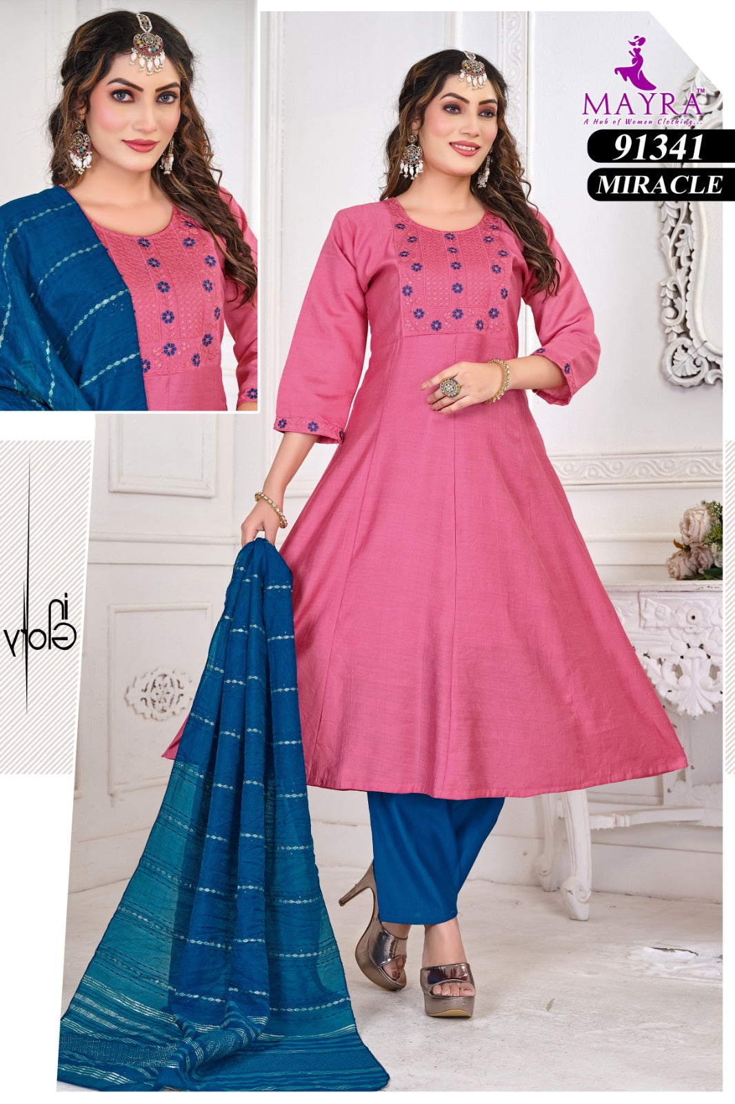 Miracle Mayra Vertican Readymade Anarkali Suits Exporter