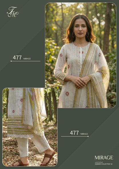 Mirage Tm Organdy Pant Style Suits Exporter