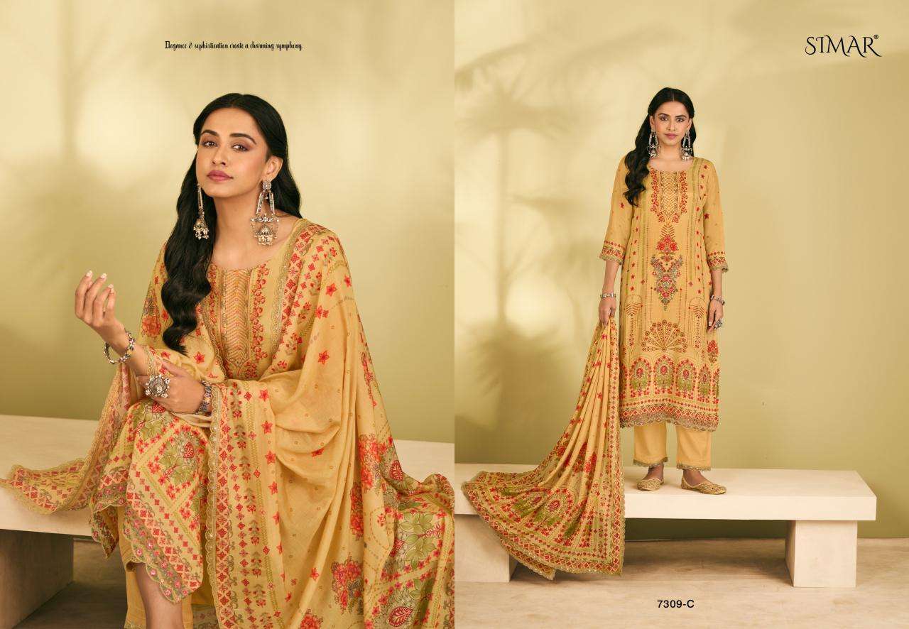 Miral Simar Viscose Muslin Pant Style Suits Wholesale Price
