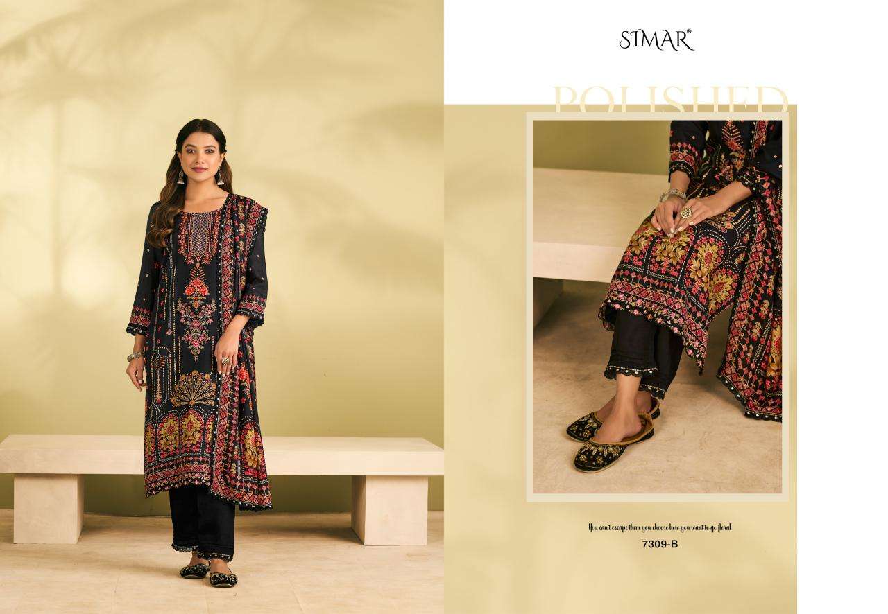 Miral Simar Viscose Muslin Pant Style Suits Wholesale Price