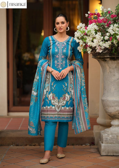 Miral Vol 2 Nisanka Pure Lawn Karachi Salwar Suits Wholesale