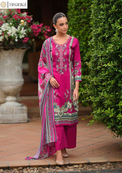 Miral Vol 2 Nisanka Pure Lawn Karachi Salwar Suits Wholesale