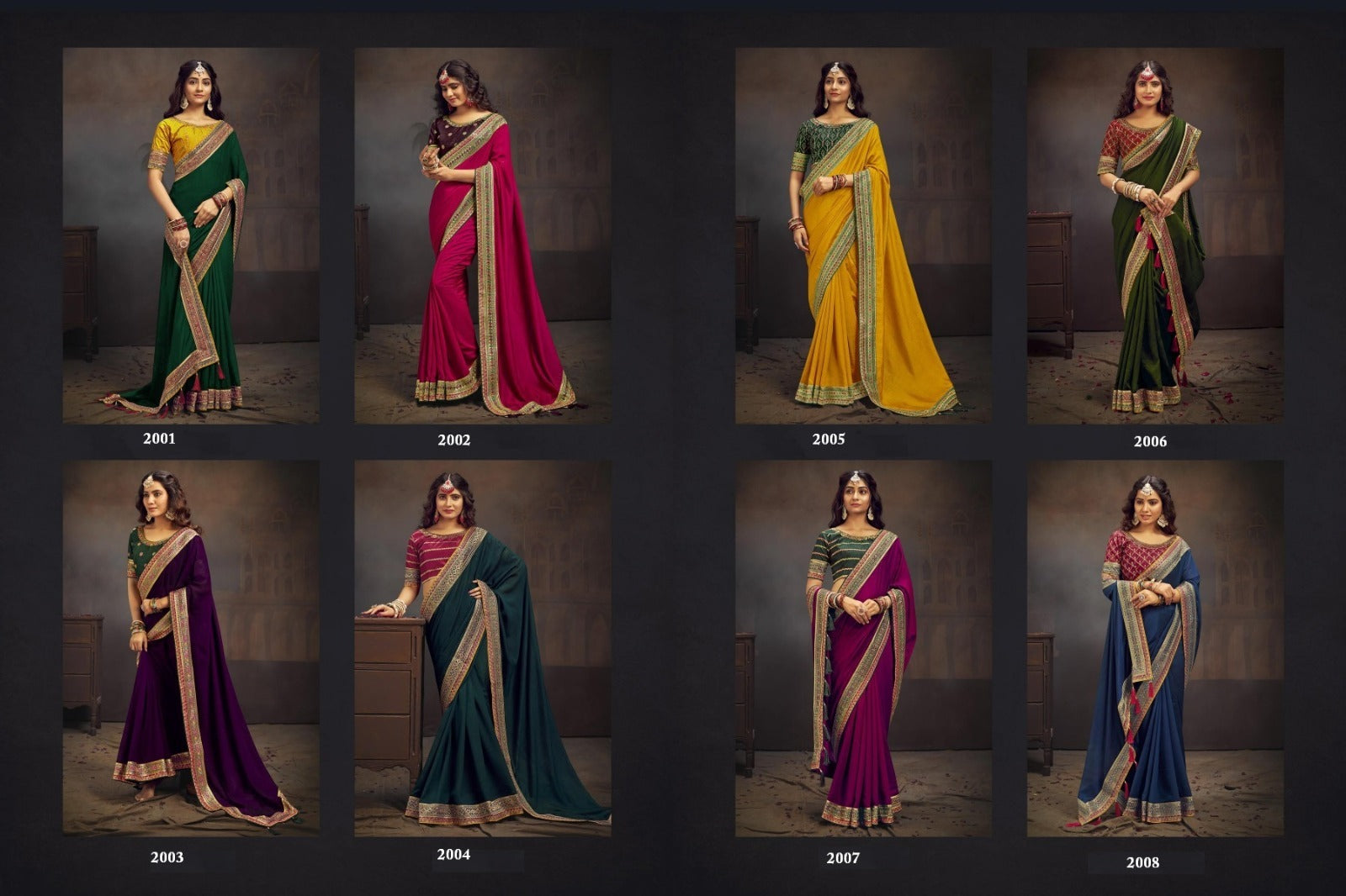Miransh Suma Designer Vichitra Sarees Wholesaler Ahmedabad