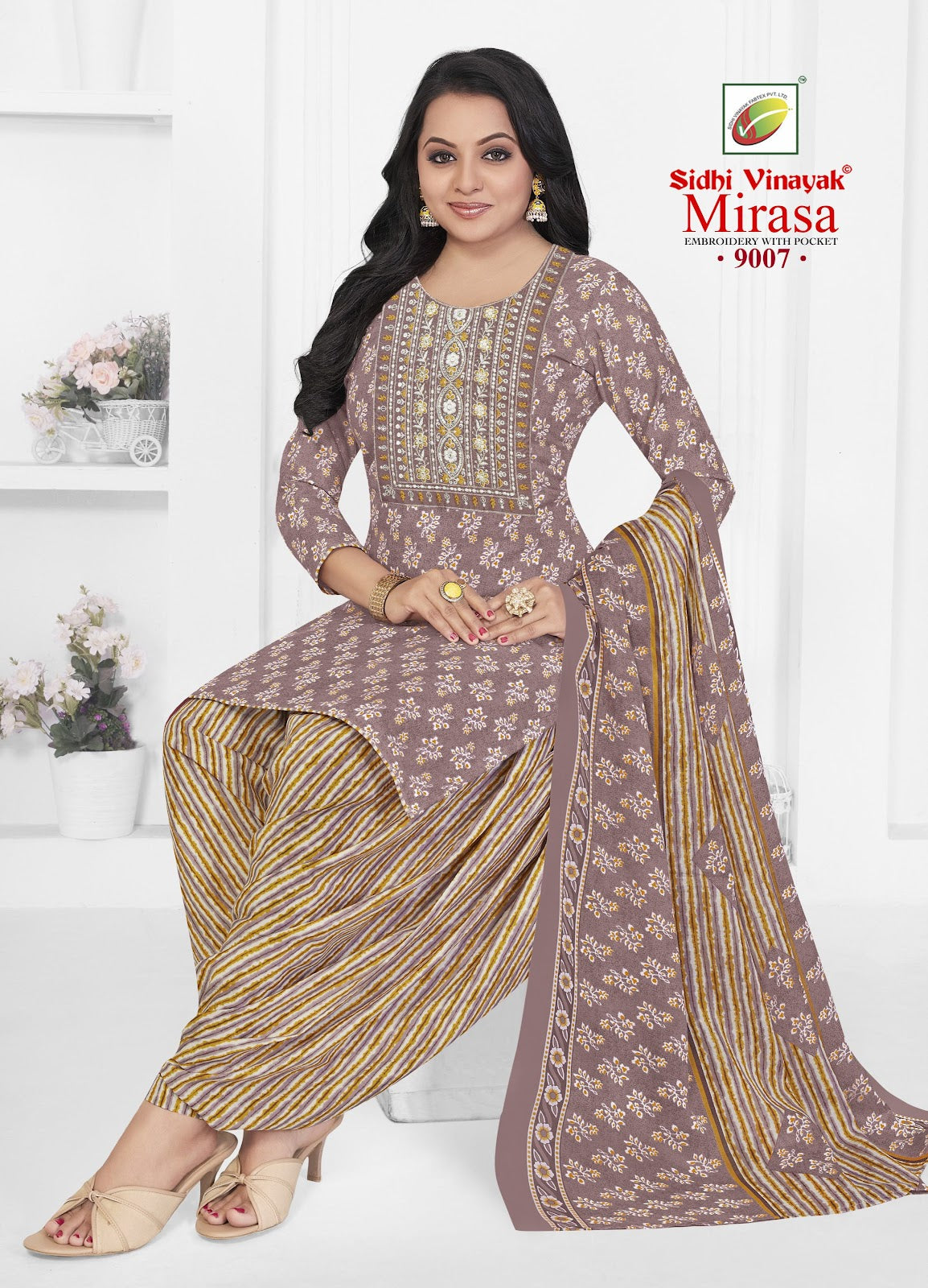 Mirasa Vol 9 Sidhi Vinayak Micro Readymade Cotton Patiyala Suits Manufacturer Gujarat