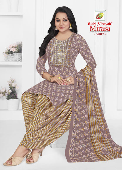 Mirasa Vol 9 Sidhi Vinayak Micro Readymade Cotton Patiyala Suits Manufacturer Gujarat