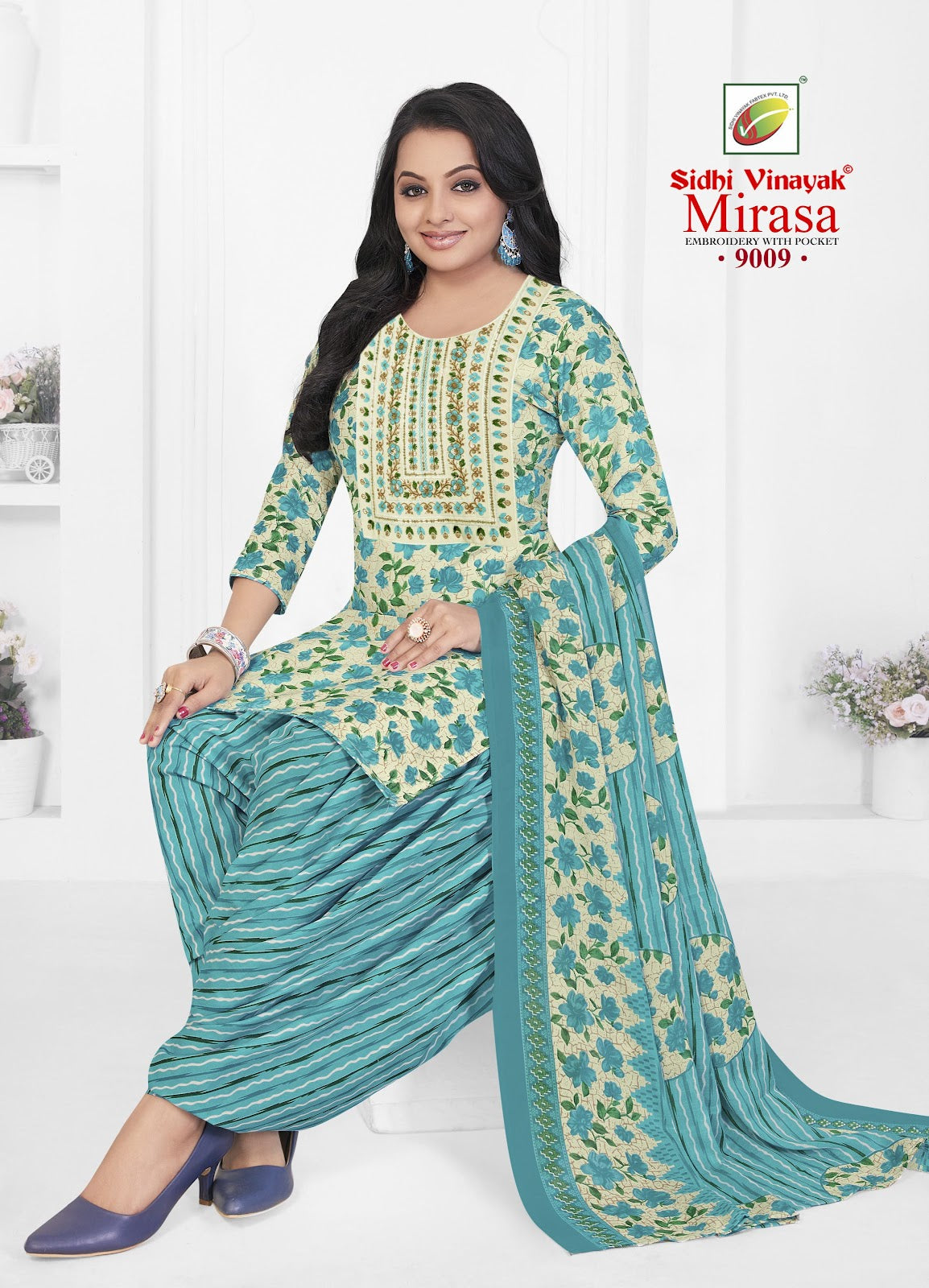 Mirasa Vol 9 Sidhi Vinayak Micro Readymade Cotton Patiyala Suits Manufacturer Gujarat