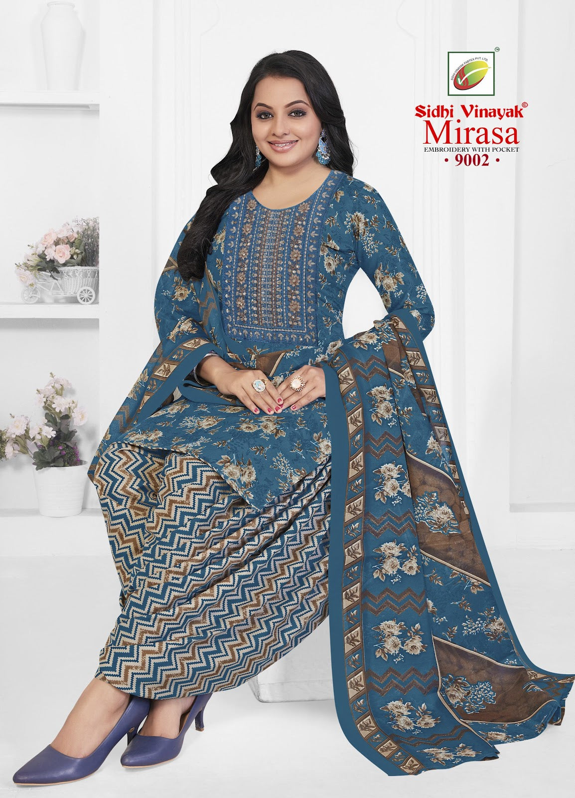 Mirasa Vol 9 Sidhi Vinayak Micro Readymade Cotton Patiyala Suits Manufacturer Gujarat