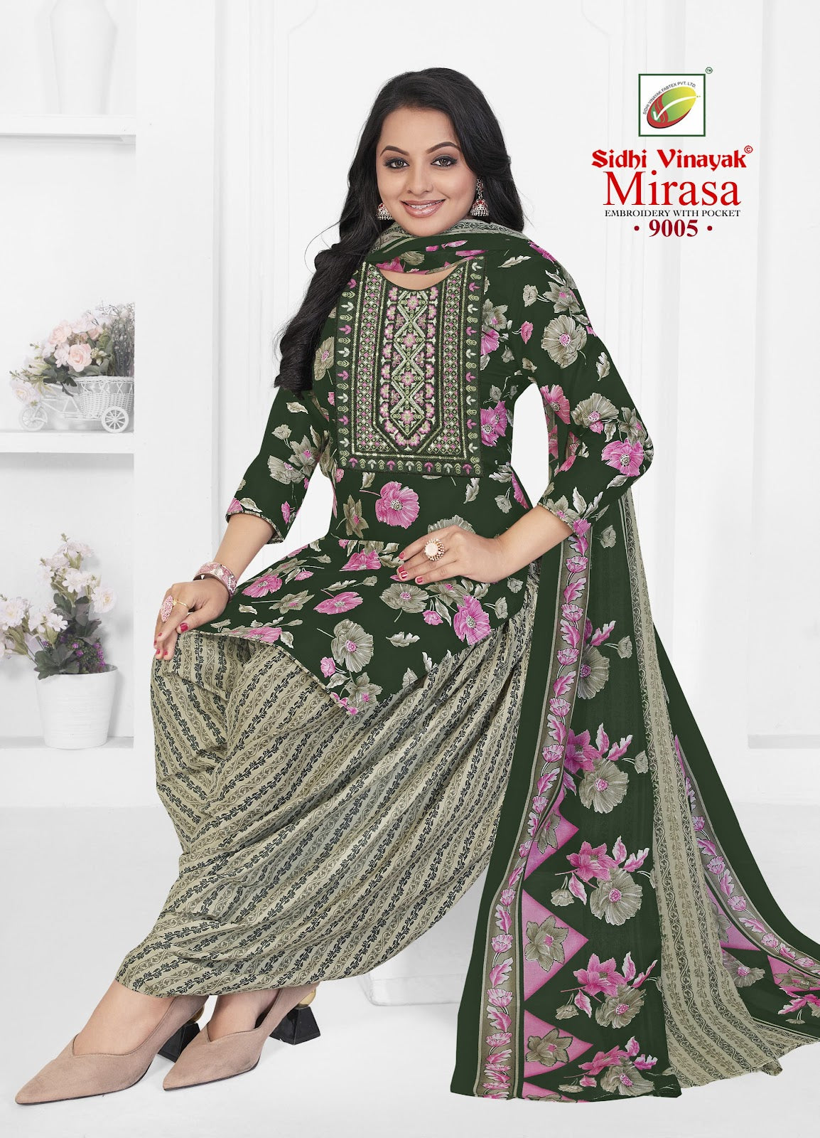 Mirasa Vol 9 Sidhi Vinayak Micro Readymade Cotton Patiyala Suits Manufacturer Gujarat