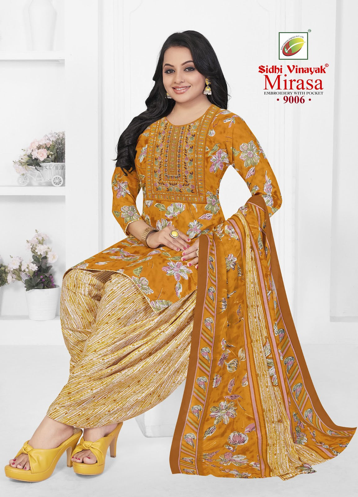 Mirasa Vol 9 Sidhi Vinayak Micro Readymade Cotton Patiyala Suits Manufacturer Gujarat