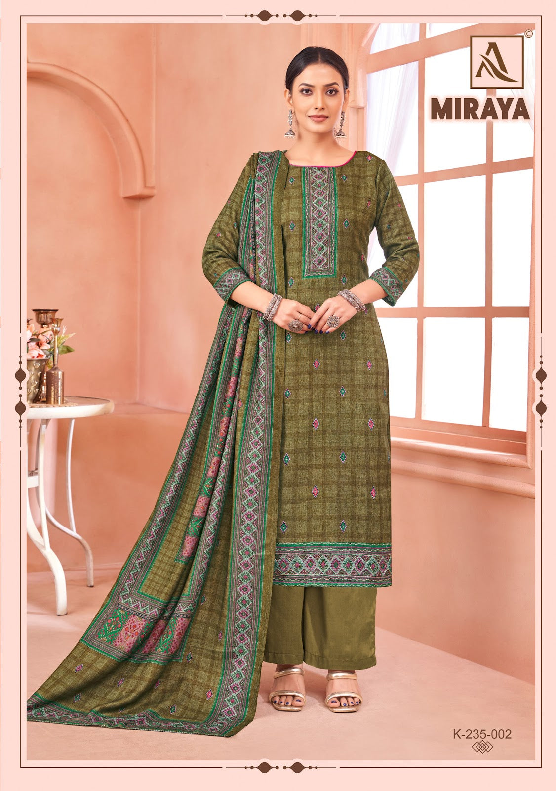 Miraya Alok Viscose Pashmina Suits Wholesaler Gujarat