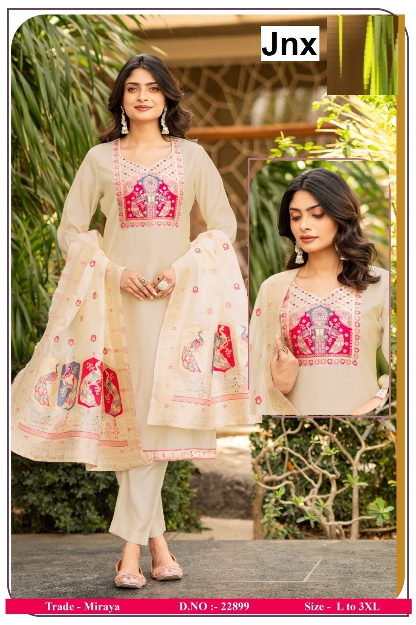 Miraya Jnx Readymade Pant Style Suits Wholesaler India