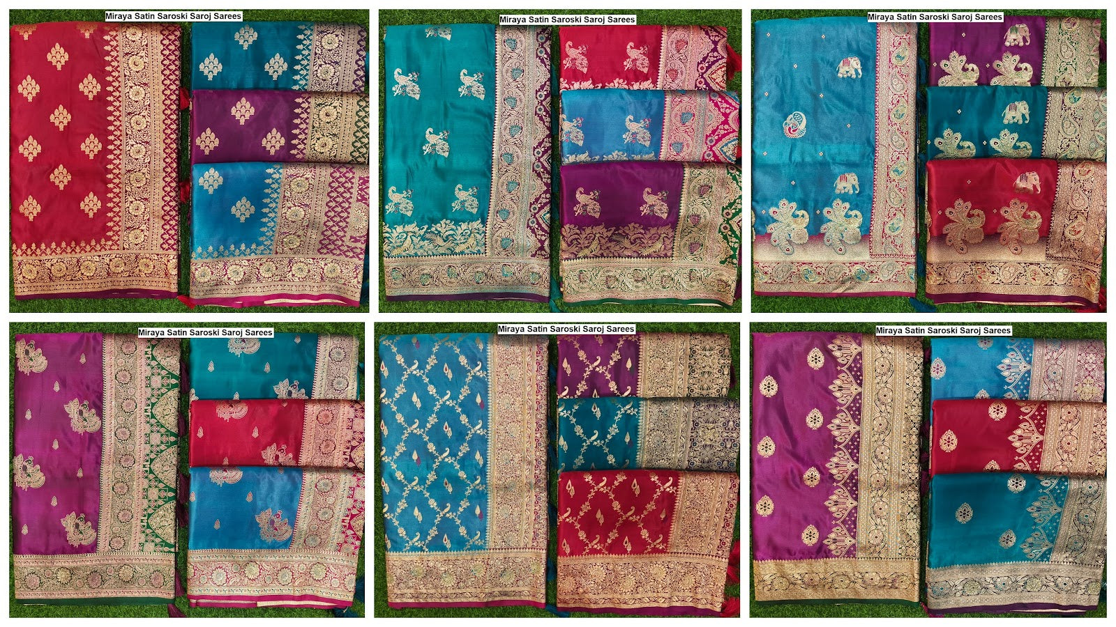 Miraya Satin Saroski Saroj Sarees Exporter Gujarat