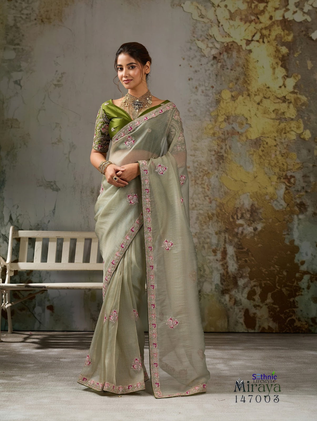 Miraya Sethnic Tissue Sarees Manufacturer Gujarat