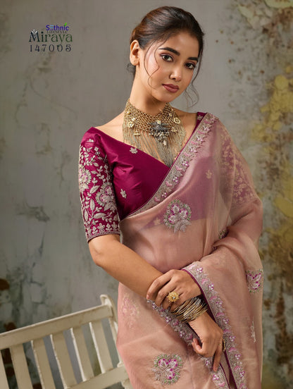Miraya Sethnic Tissue Sarees Manufacturer Gujarat