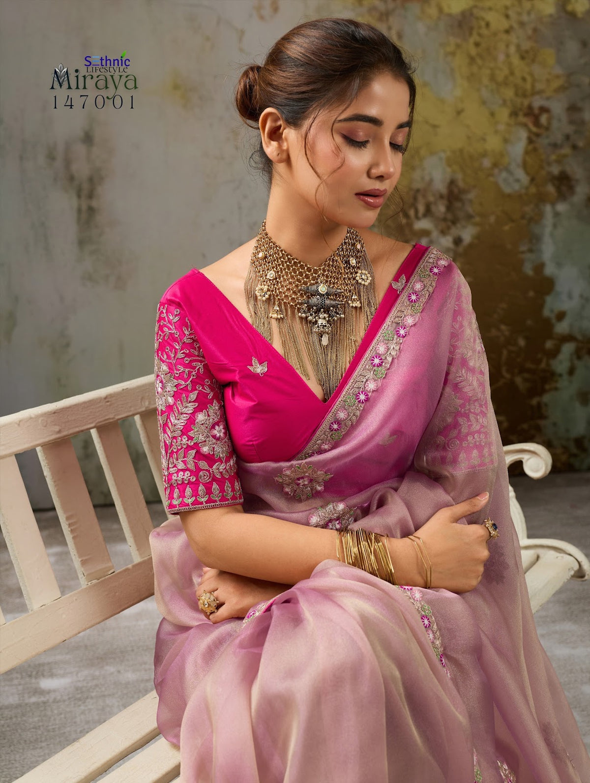 Miraya Sethnic Tissue Sarees Manufacturer Gujarat