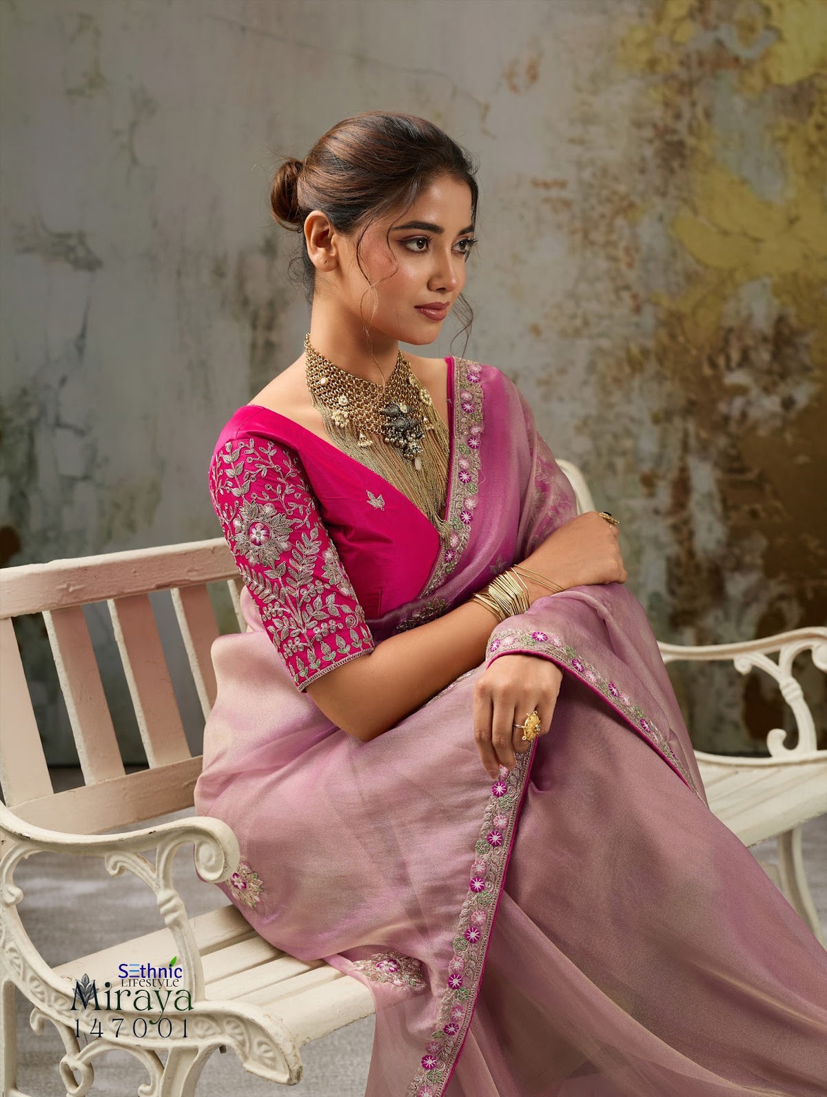Miraya Sethnic Tissue Sarees Manufacturer Gujarat