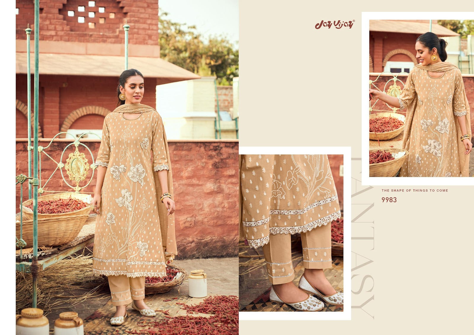 Mirch Masala Jay Vijay Cotton Pant Style Suits Supplier India