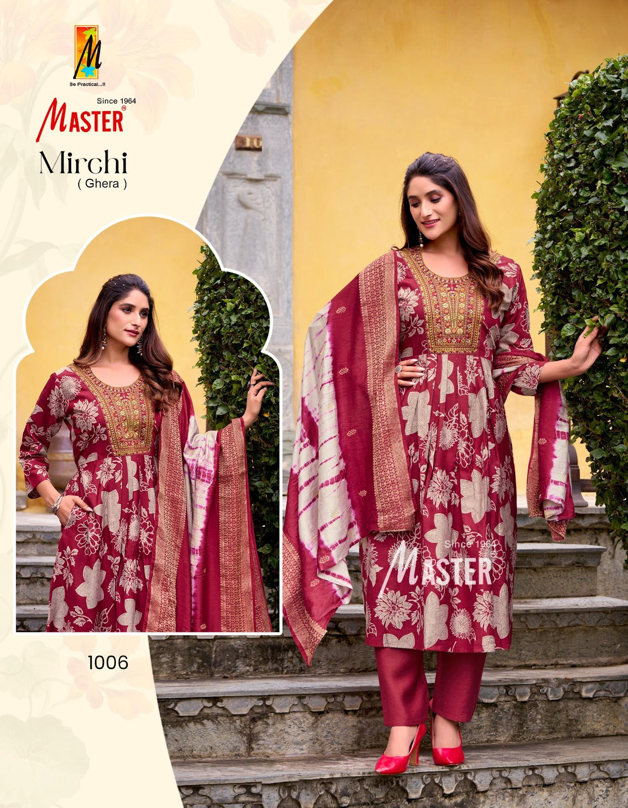 Mirchi Master Vertican Readymade Anarkali Suits Wholesale