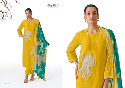 Mireya Omtex Mal Chanderi Pant Style Suits Wholesaler India