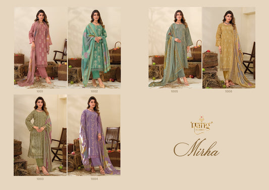 Mirha Rang Fashion Swiss Lawn Pant Style Suits Supplier Gujarat