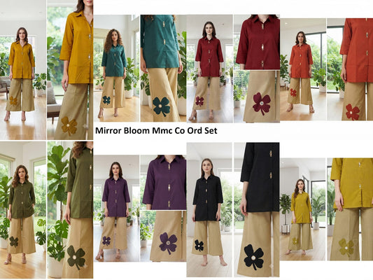 Mirror Bloom Mmc Dhabu Cotton Co Ord Set Manufacturer