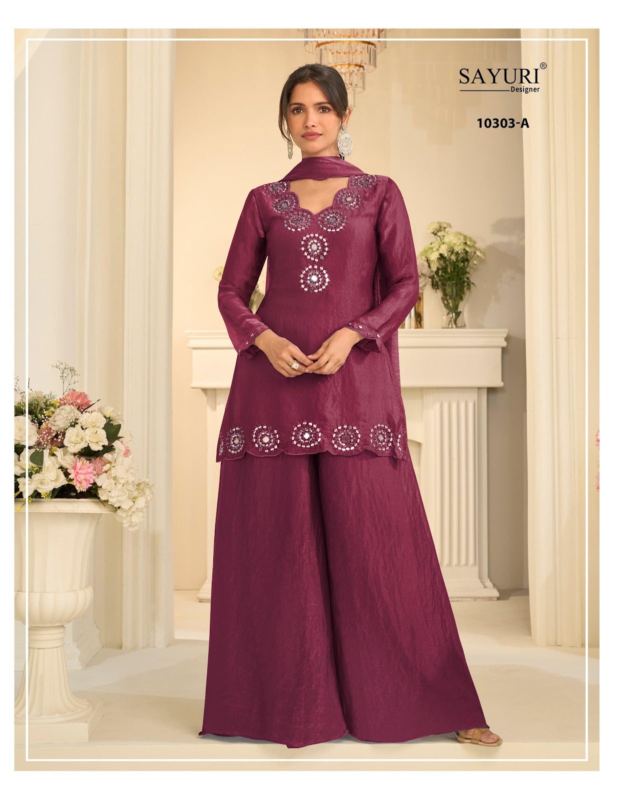 Mirror Collection 10303 Sayuri Tora Silk Pakistani Readymade Suits Manufacturer Gujarat