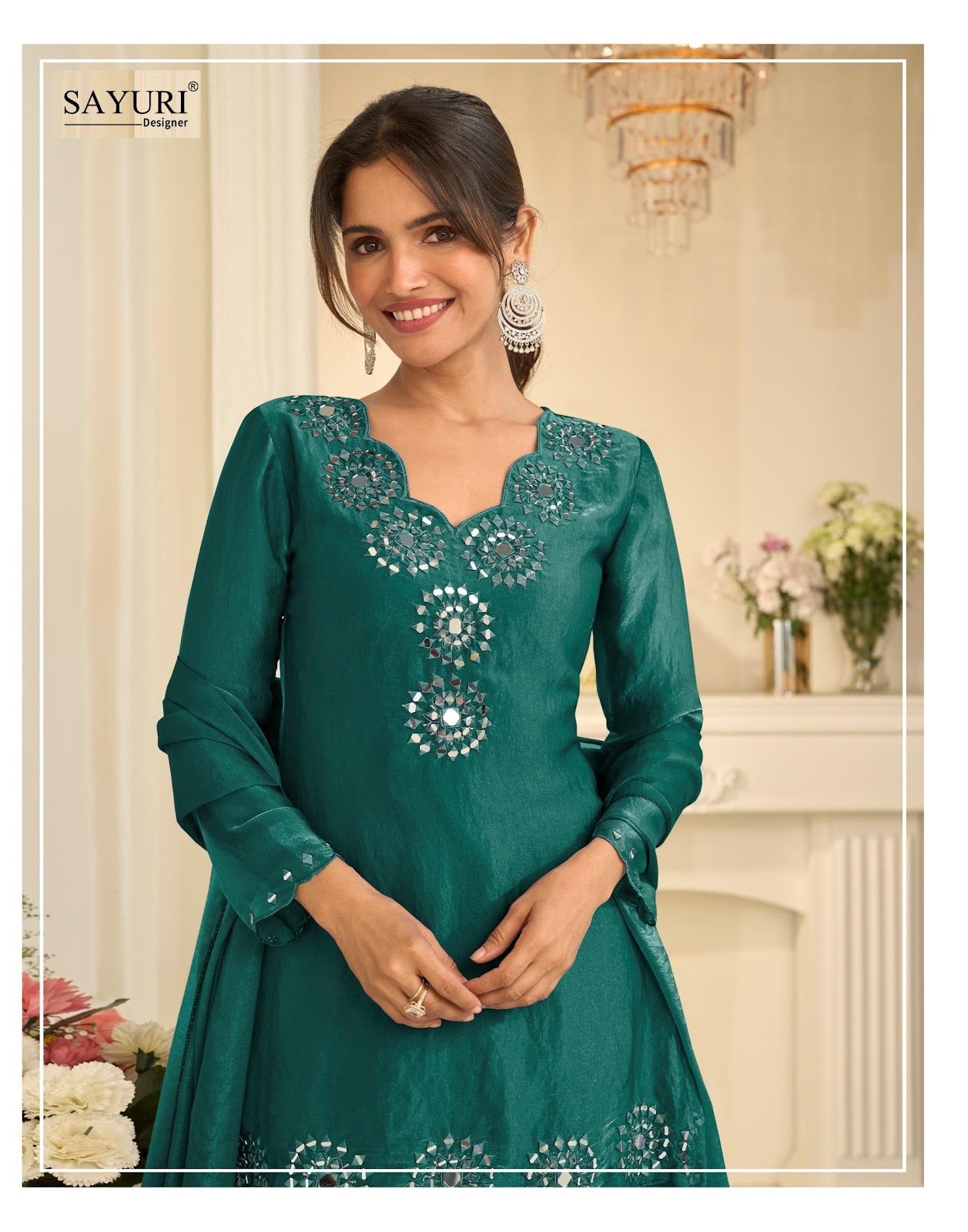 Mirror Collection 10303 Sayuri Tora Silk Pakistani Readymade Suits Manufacturer Gujarat