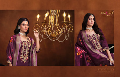 Mirror Lily Lali Viscose Readymade Pant Style Suits Exporter India