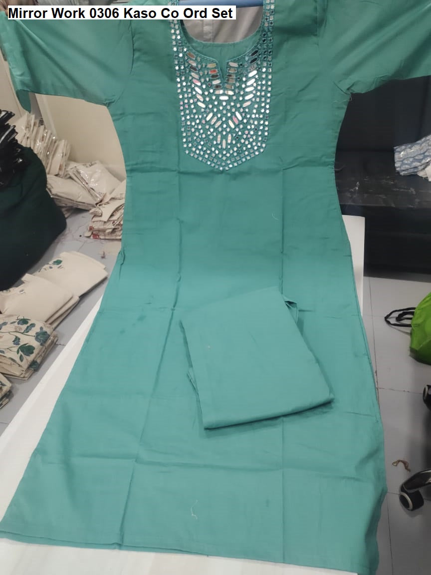 Mirror Work 0306 Kaso Cotton Co Ord Set Wholesaler Ahmedabad