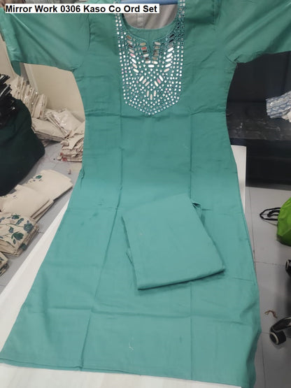 Mirror Work 0306 Kaso Cotton Co Ord Set Wholesaler Ahmedabad