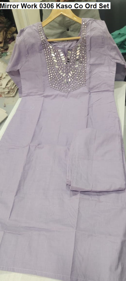 Mirror Work 0306 Kaso Cotton Co Ord Set Wholesaler Ahmedabad