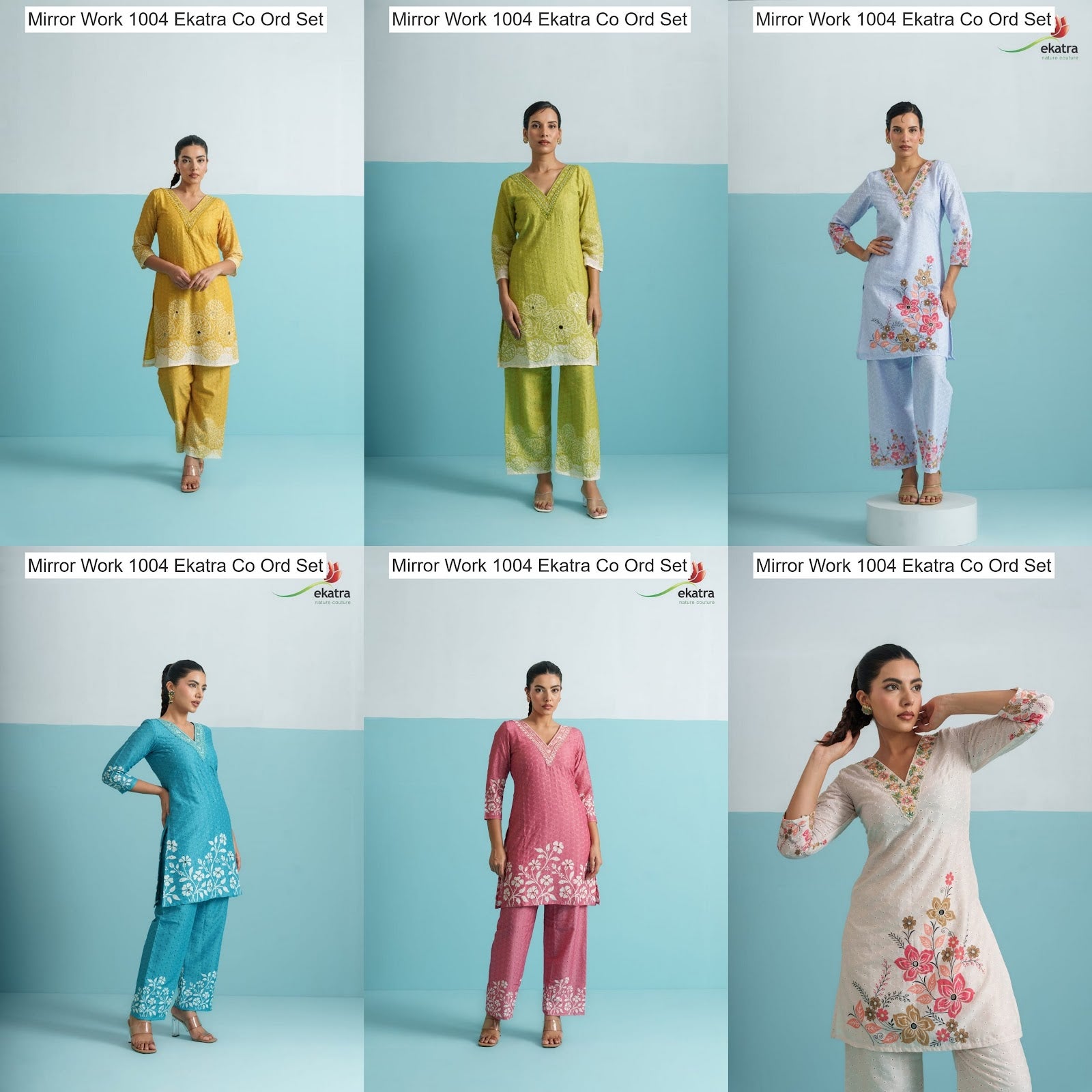 Mirror Work 1004 Ekatra Co Ord Set Manufacturer