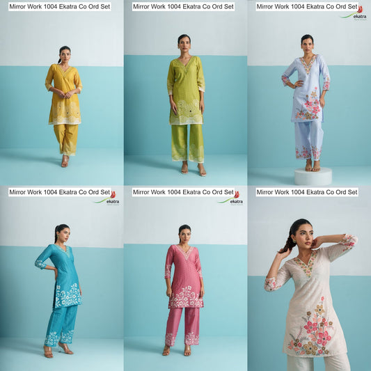 Mirror Work 1004 Ekatra Co Ord Set Manufacturer