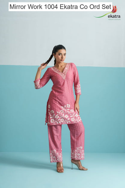 Mirror Work 1004 Ekatra Co Ord Set Manufacturer
