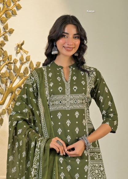 Mirror Work 2509 Keeya Readymade Cotton Pant Suits Manufacturer India
