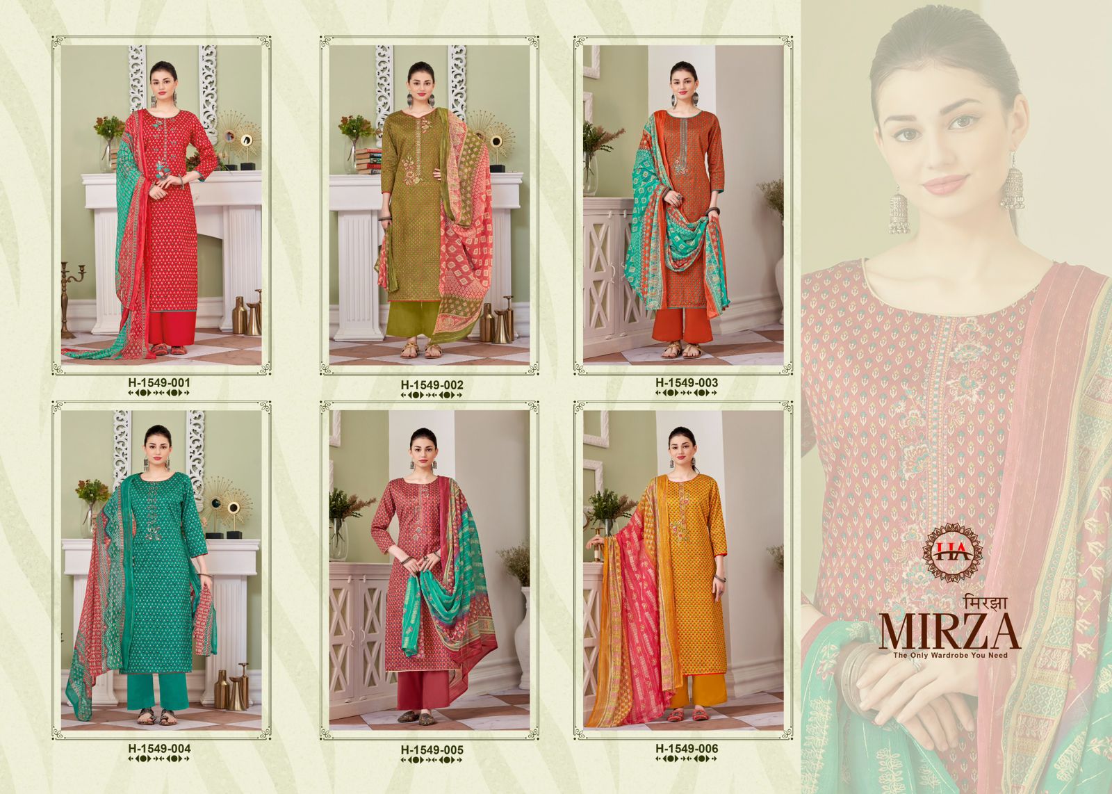 Mirza Harshit Fashion Pure Zam Plazzo Style Suits Exporter Gujarat
