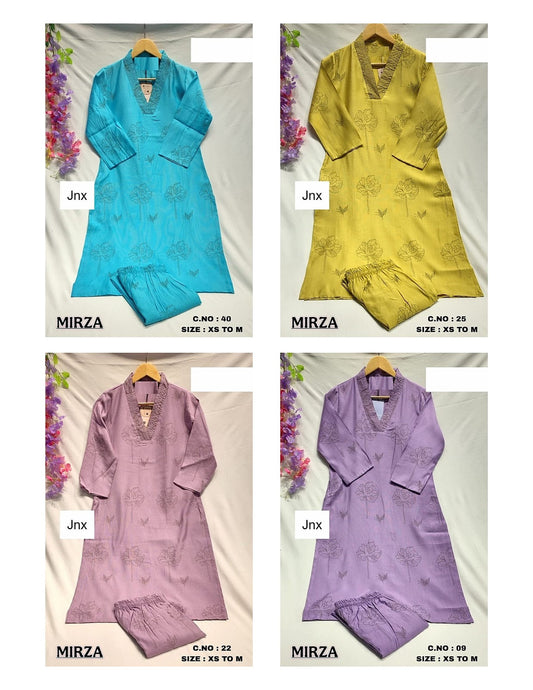 Mirza Jnx Kurti Pant Set Exporter Ahmedabad